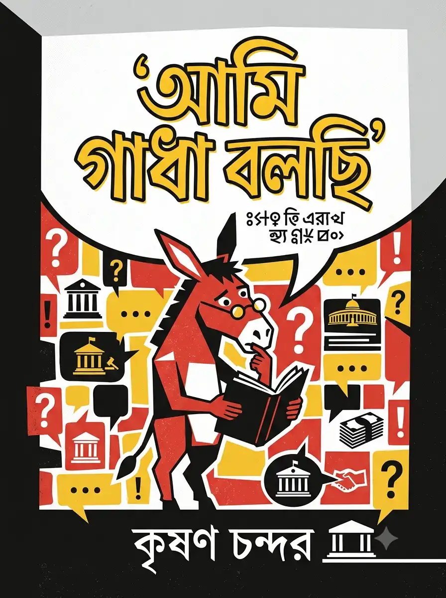আমি গাধা বলছি বই কভার