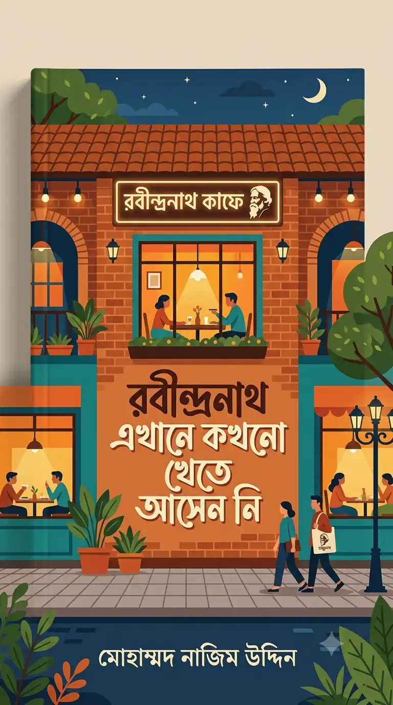 রবীন্দ্রনাথ এখানে কখনো খেতে আসেন নি বই কভার