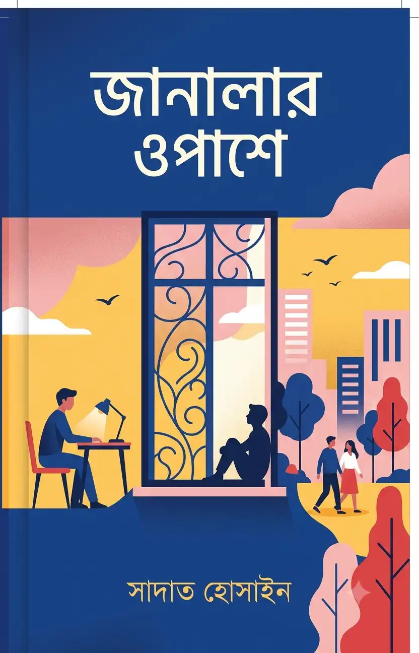 জানালার ওপাশে বই এর কভার - লেখক সাদাত হোসাইন