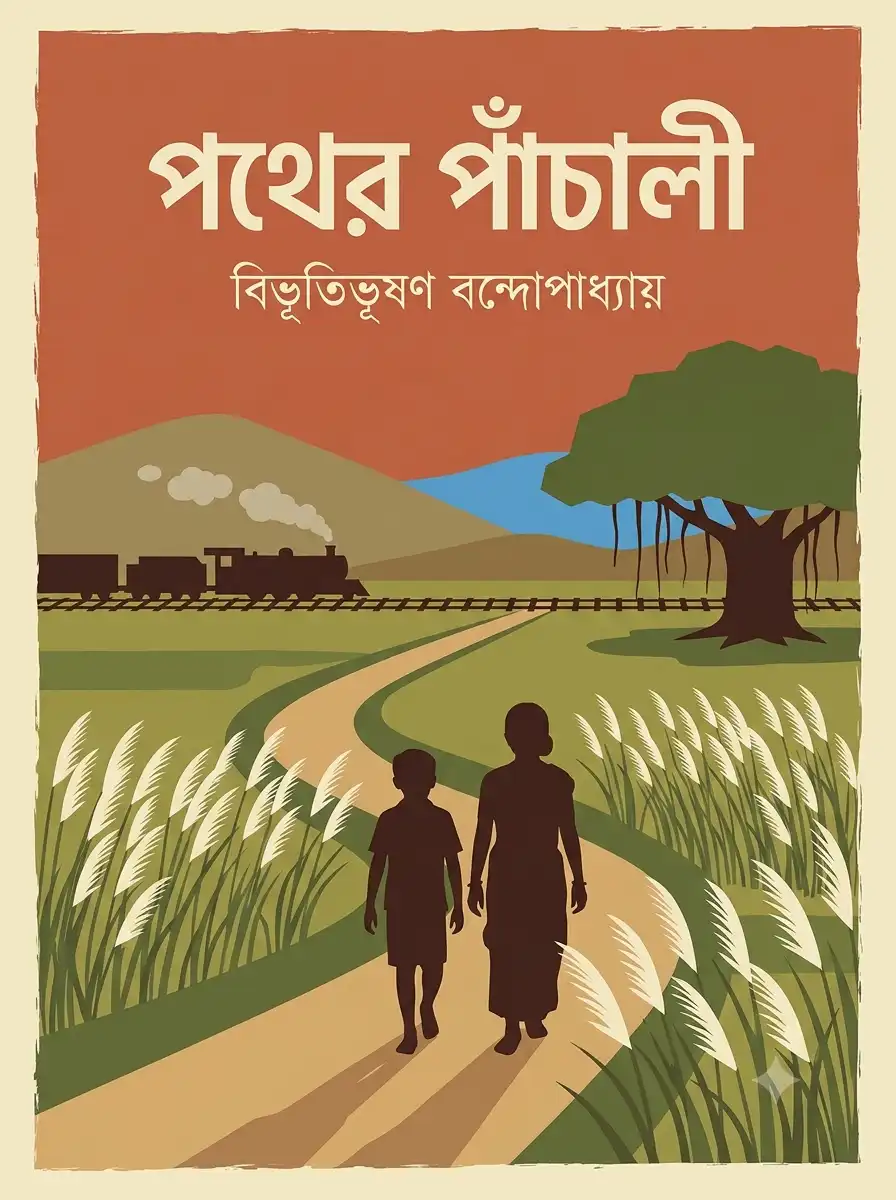 পথের পাঁচালী বই এর কভার - লেখক বিভূতিভূষণ বন্দ্যোপাধ্যায়
