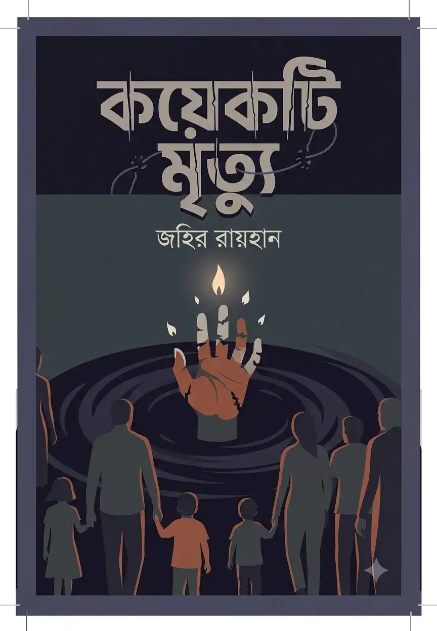 কয়েকটি মৃত্যু বই এর কভার - লেখক জহির রায়হান