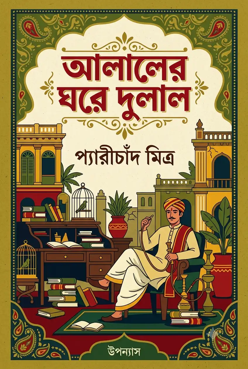 আলালের ঘরের দুলাল বই এর কভার - লেখক প্যারীচাঁদ মিত্র
